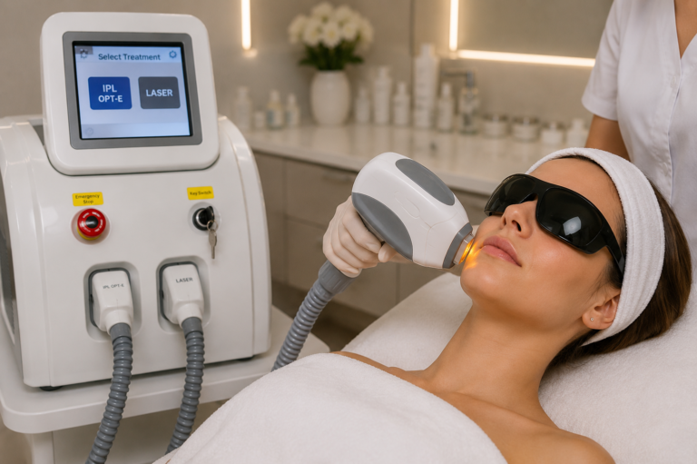IPL and RF E-Light treatment at Opal Skin Studio in Port Coquitlam